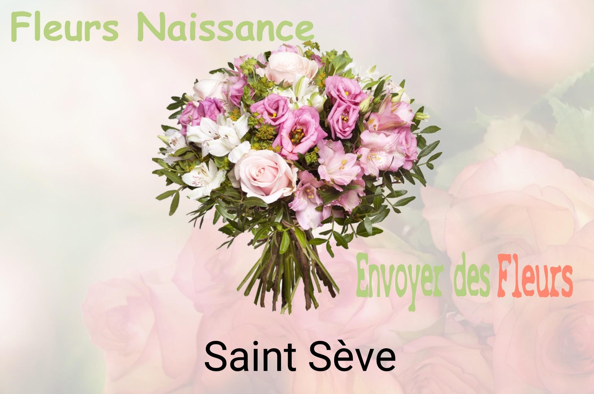 Bouquet de fleurs de naissance livré à Saint-Sève